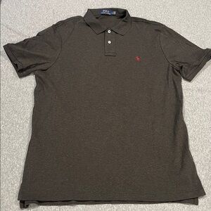Polo Ralph Lauren men’s polo t-shirt, size L, dark gray.